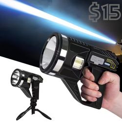 [NEW] LED Spotlight - Ultra Bright Handheld Searchlight with Tripod