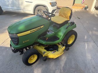 John Deere X500 Garden Tractor – 374 Hours – 48” Mowing Deck + Dump Cart + Drag Harrow - $3,495