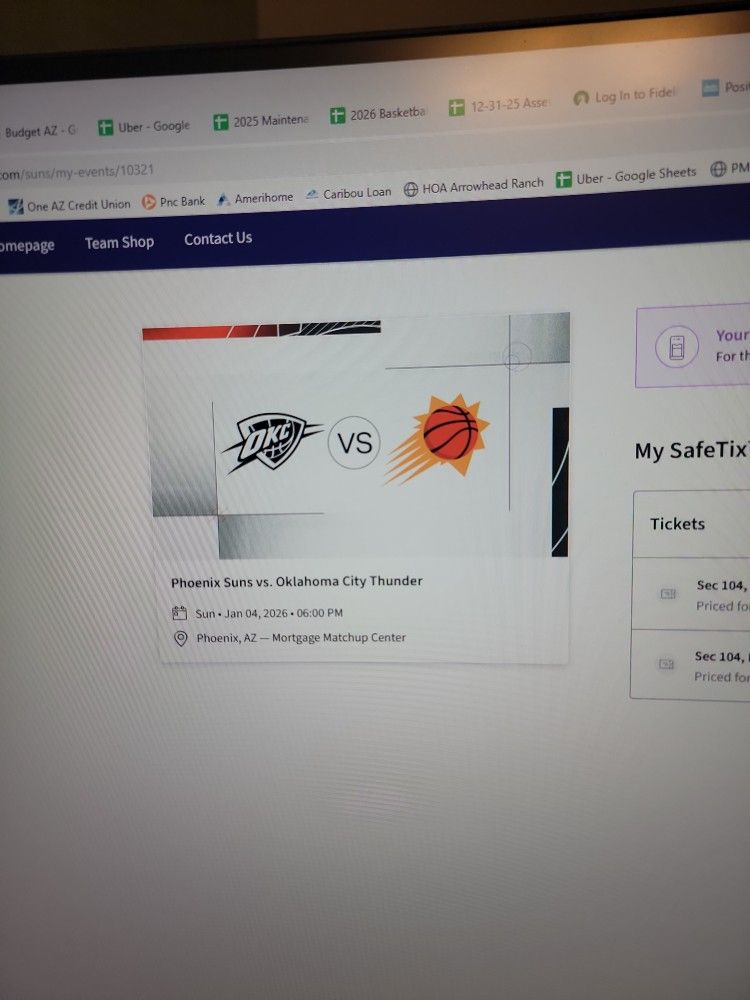 Phoenix Suns Vs Okc Thunder 