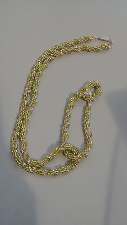 Necklace and bracelet and ring