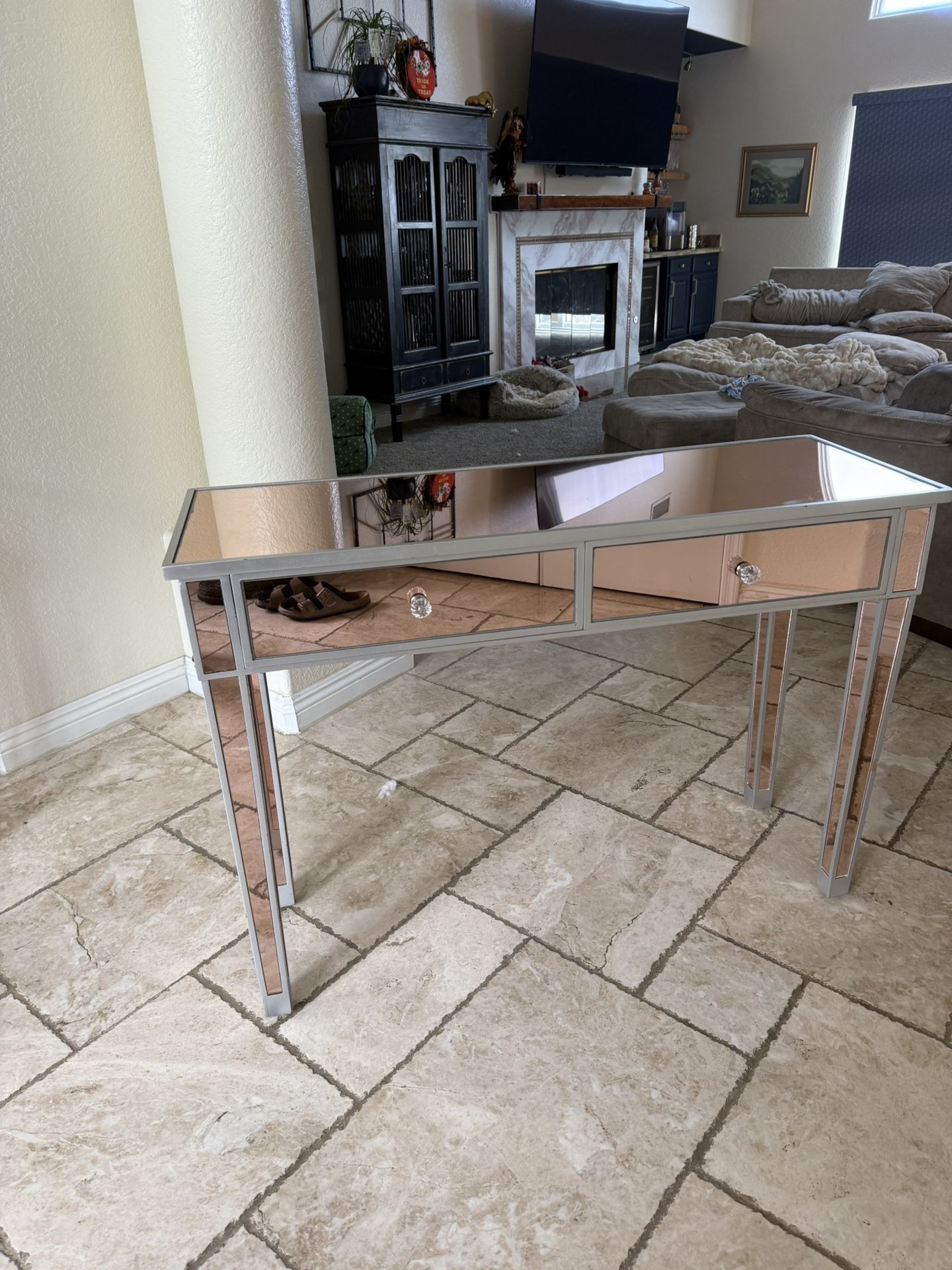 Rose Gold Mirrored Vanity 