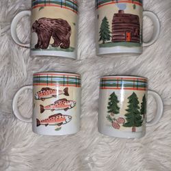 Hausenware Libby Wilkie Rustic Coffee Mug Set