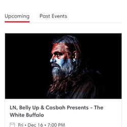 The White Buffalo (2 Tickets)