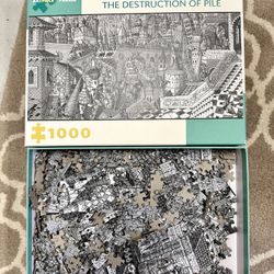 1000 Piece Black And White Puzzle 