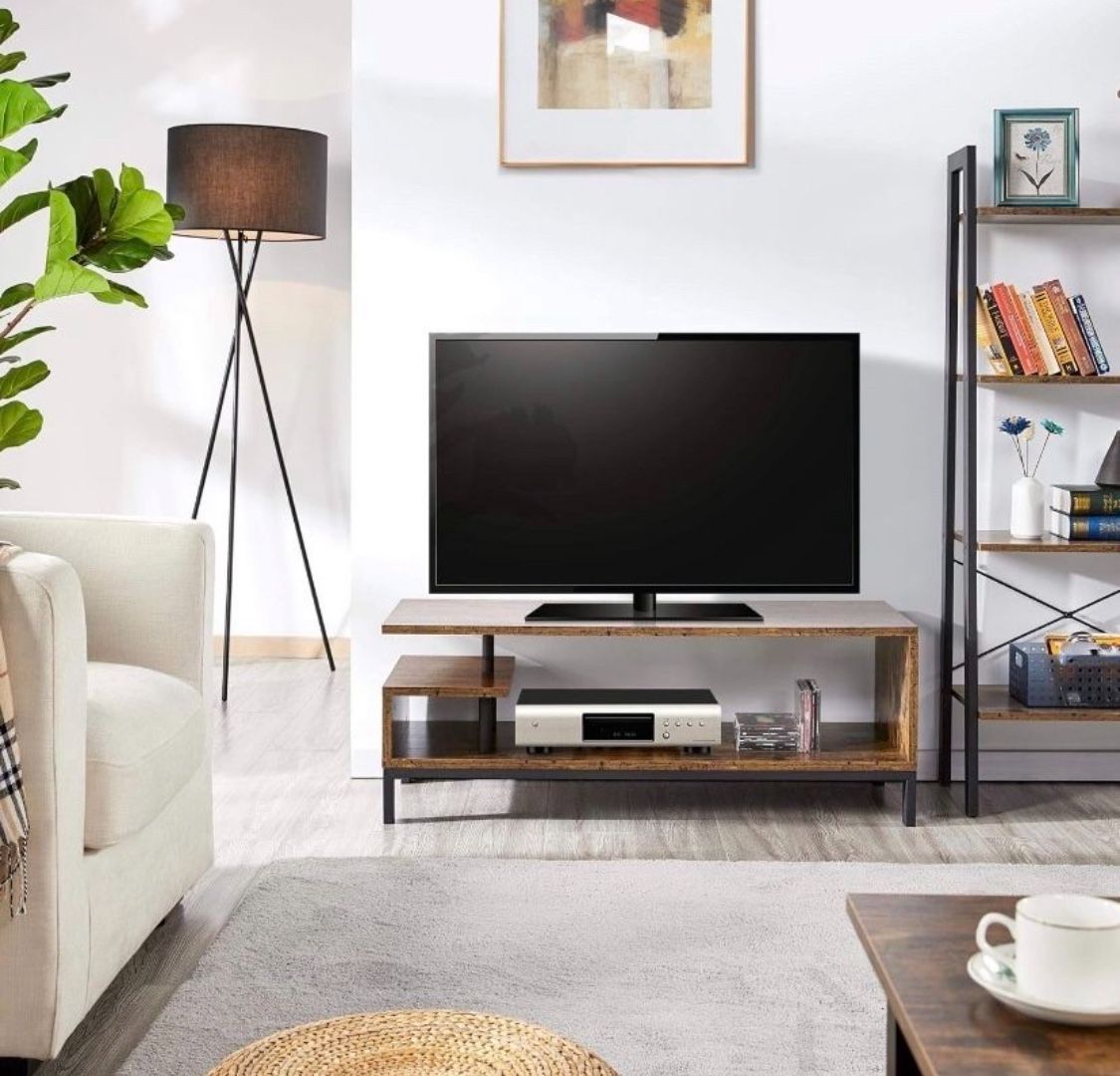Rustic brown TV stand 611032