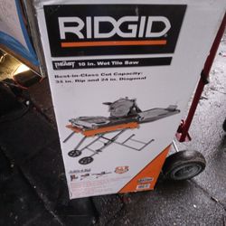 Rigid 10-in Wet Tile Saw