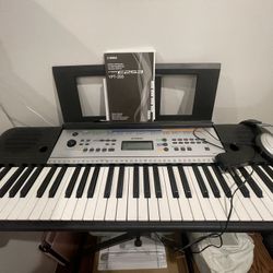 Yamaha  YPT-255  Electric Keyboard Stand And Headphones 