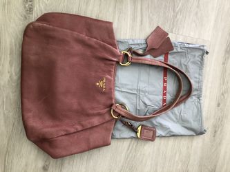 authentic vintage prada deer skin tote bag