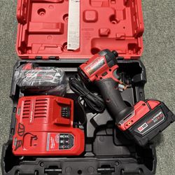 Milwaukee M18 FUEL 18V Lithium-Ion Brushless Cordless 1/4 in. Hex Impact Driver Kit with Two 5.0Ah Batteries Charger Hard Case
