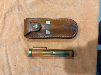 Antique Kuker Ranken Brass Optical Pocket Level Pouch - Bonita