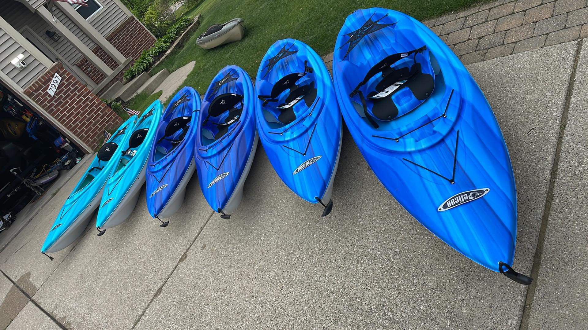 Brand New 10 Ft Pelican Kayaks With tags