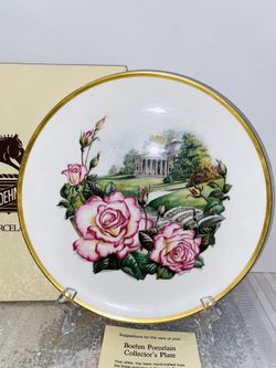 Authentic BOEHM Collectible Roses Of Excellence “Handel” Collectable Plate