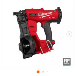 Milwaukee M18 FUEL 18-Volt Lithium-lon Brushless Cordless Coil Roofing Nailer (Tool Only)