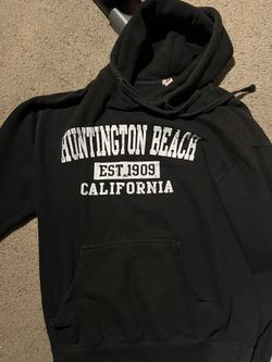 Black Huntington Beach CA Hoodie