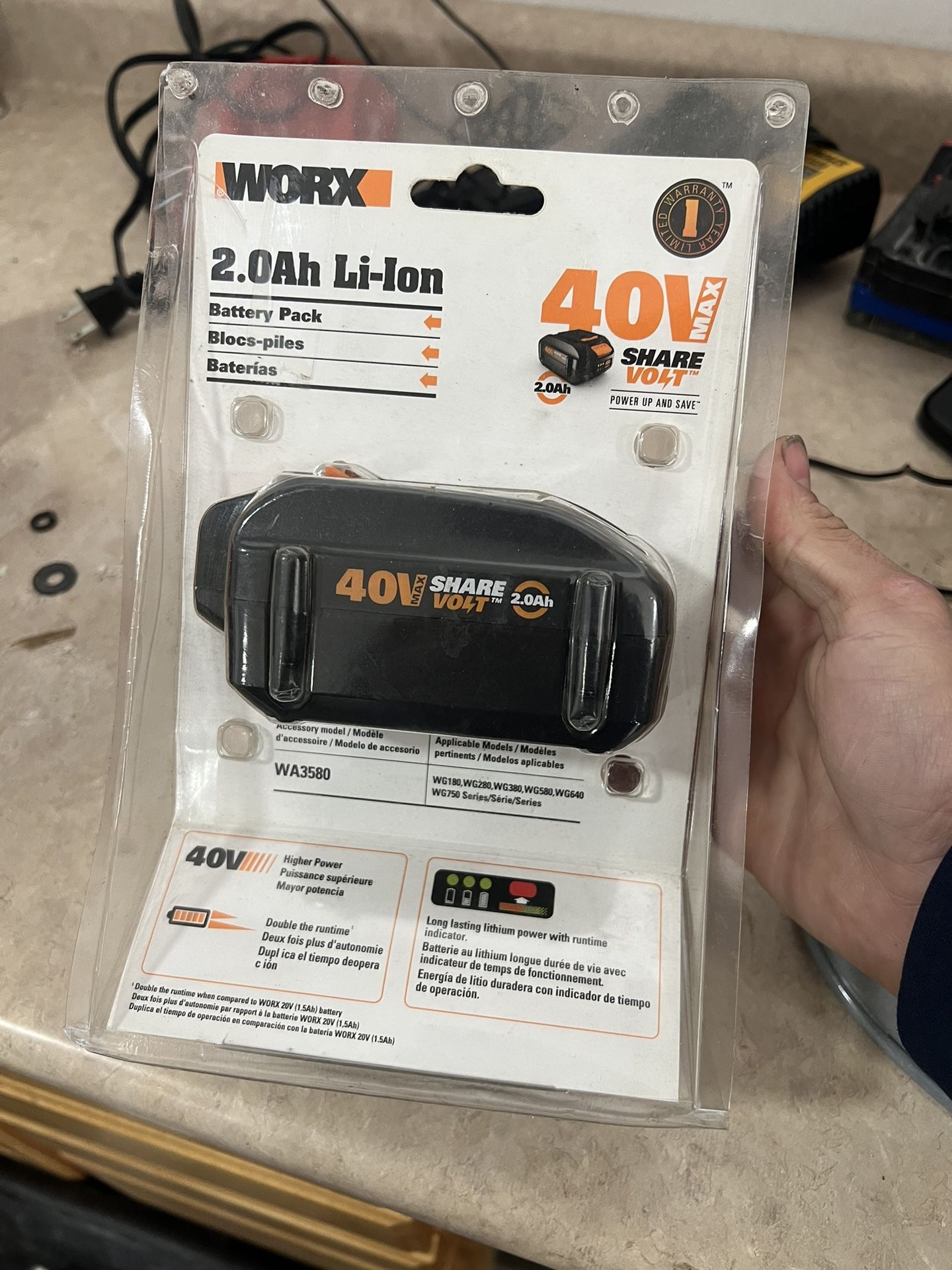 Worx 40v Battery
