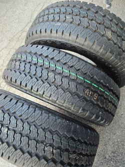 3 tires 275 70 18 LT load range E 10ply