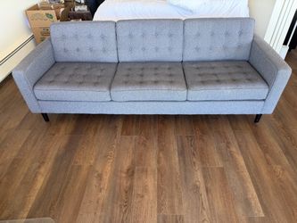 Great deal - a steal - Beautiful EQ3 Reverie Sofa in Slate Blue