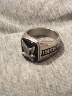 Stainless steel silver ring