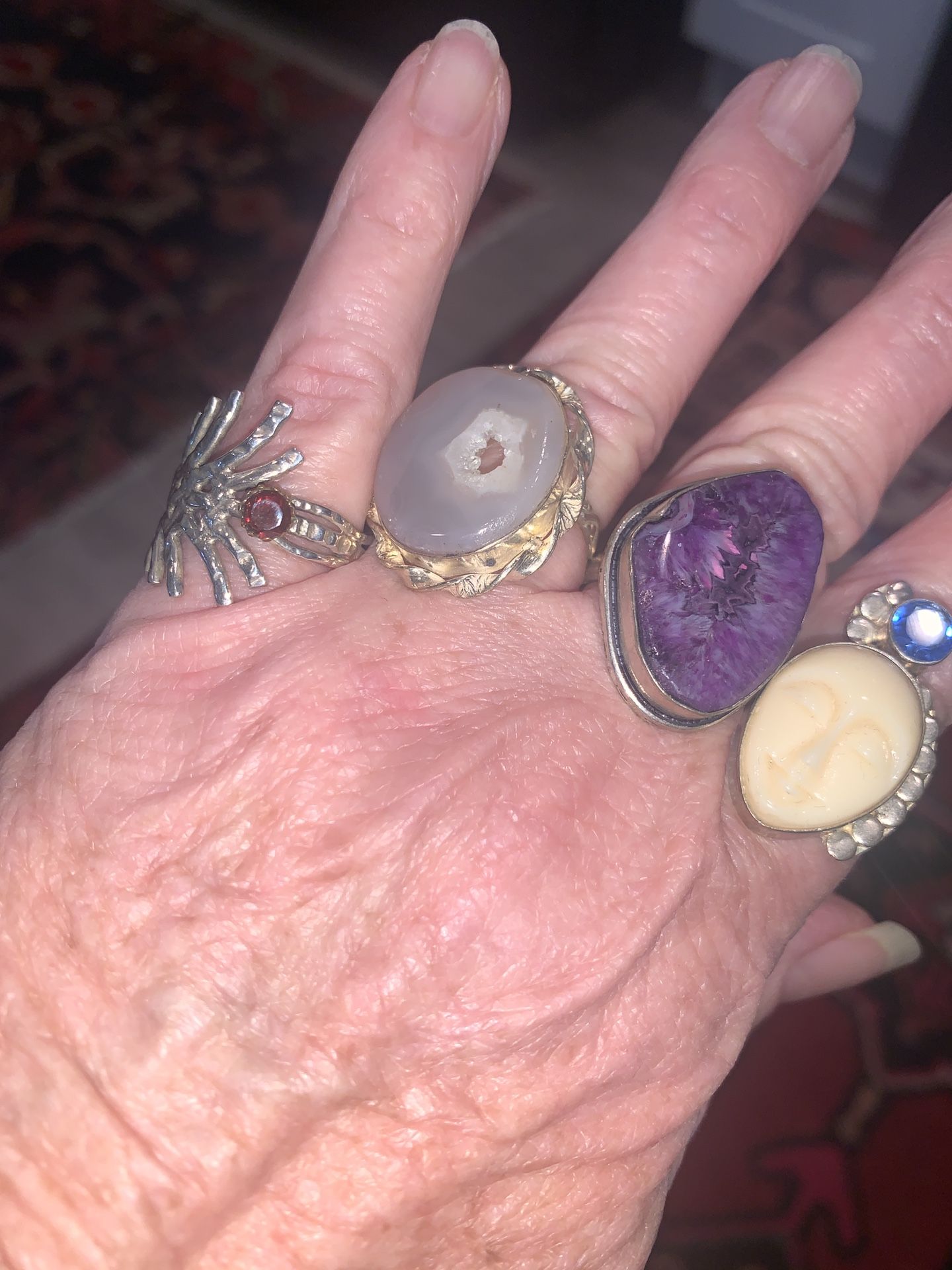 AWESOME STERLING & GENUINE GEMSTONE RINGS