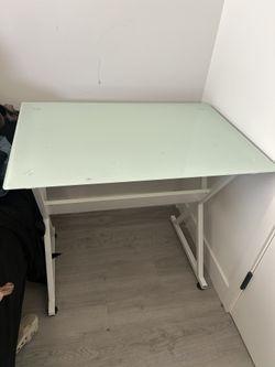 Small Glass Top Desk Free