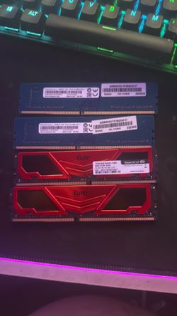 Elite ddr4 8gb each 2400 TRPD48G2400HC16BK and 2 other ram sticks 4 gb each