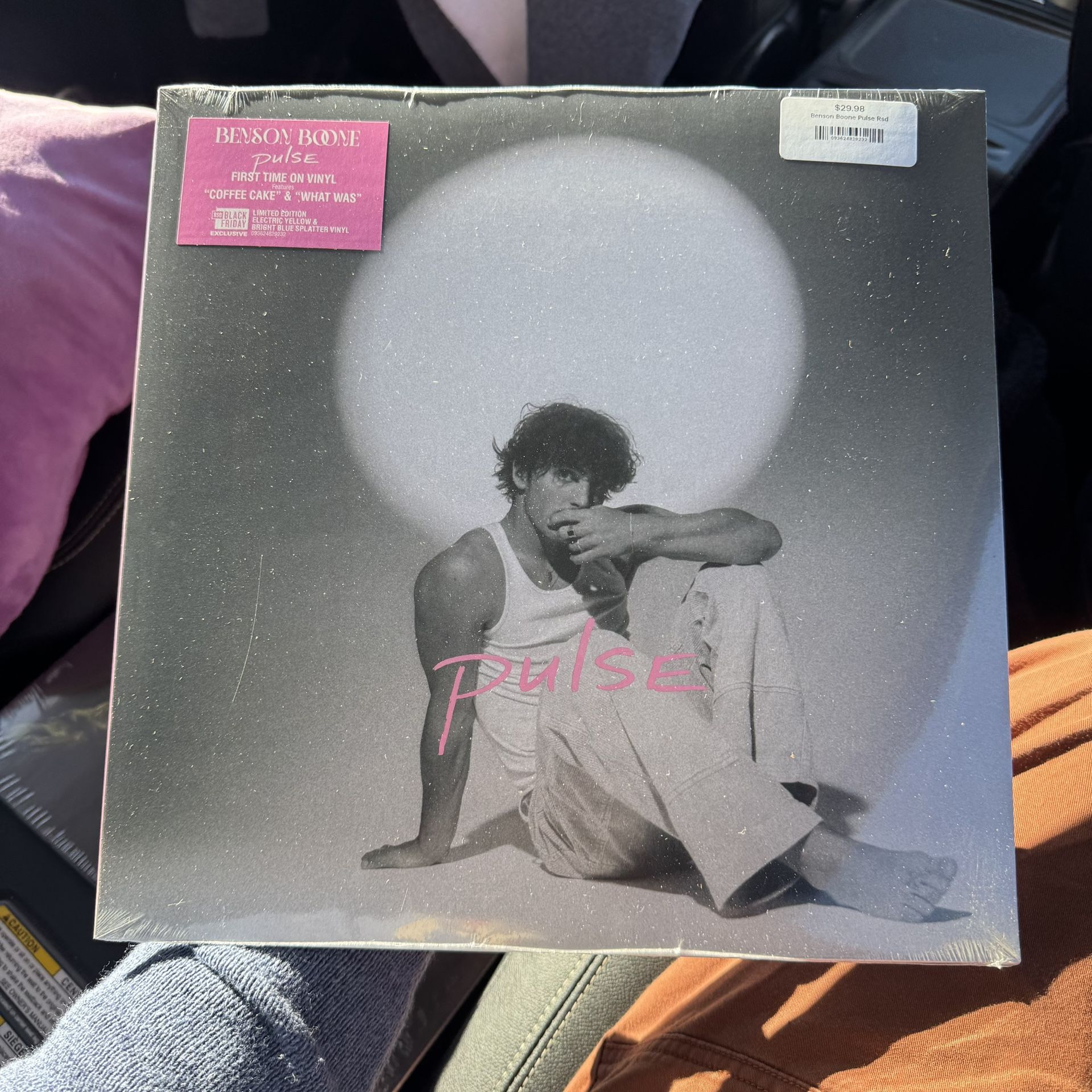 Benson Boone Pulse RSD BF 2025 Record Store Day Limited Splatter Vinyl New