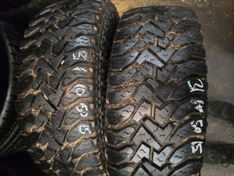 2 Tires 31.10.50.15 Good Year Mt 80 % Tread Dot 0921