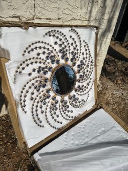 Crystal Sunburst Decorative Mirror