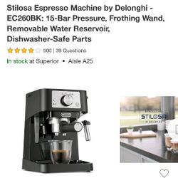 Stilosa Espresso By Delonghi