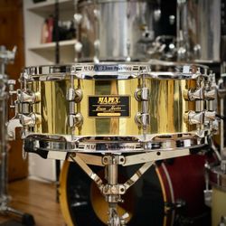 Mapex 5x14 Brass Master B450DH Snare Drum (1990s)