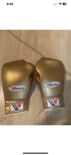 Winning Pro Gold Boxing gloves. 8oz Really Rare