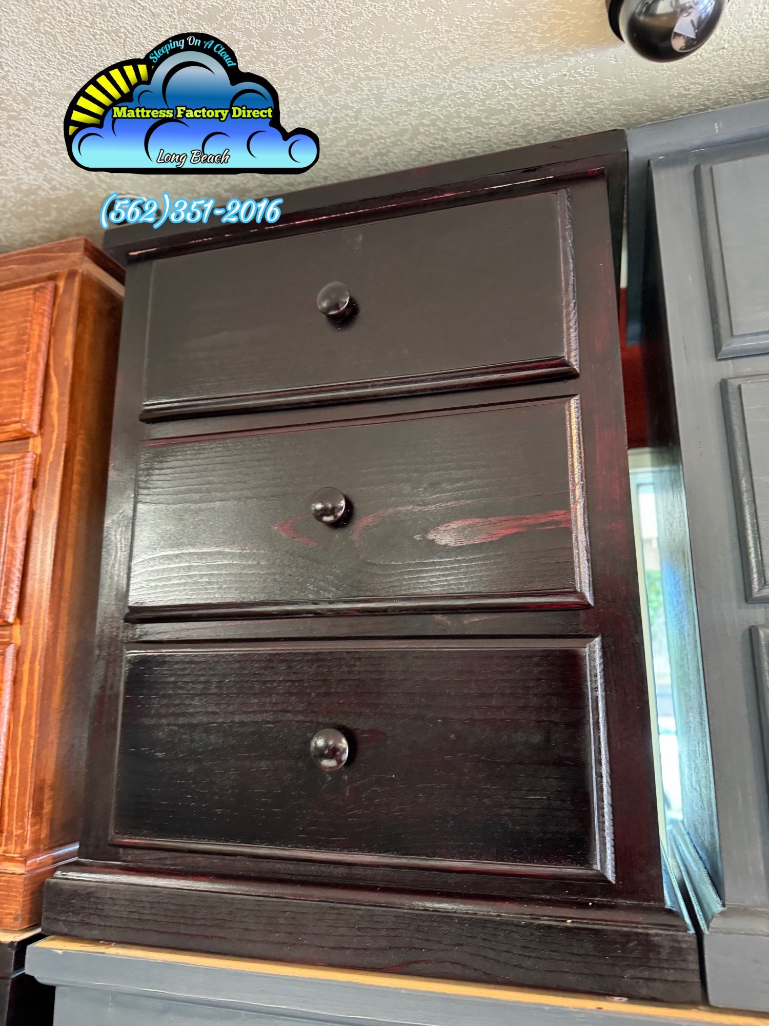 Cherry Three Drawer Pinewood Cajonera Dresser,All Products : American Fashion Style Bags On Sale
