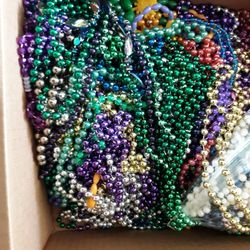 Colored Madri Gras Beads 