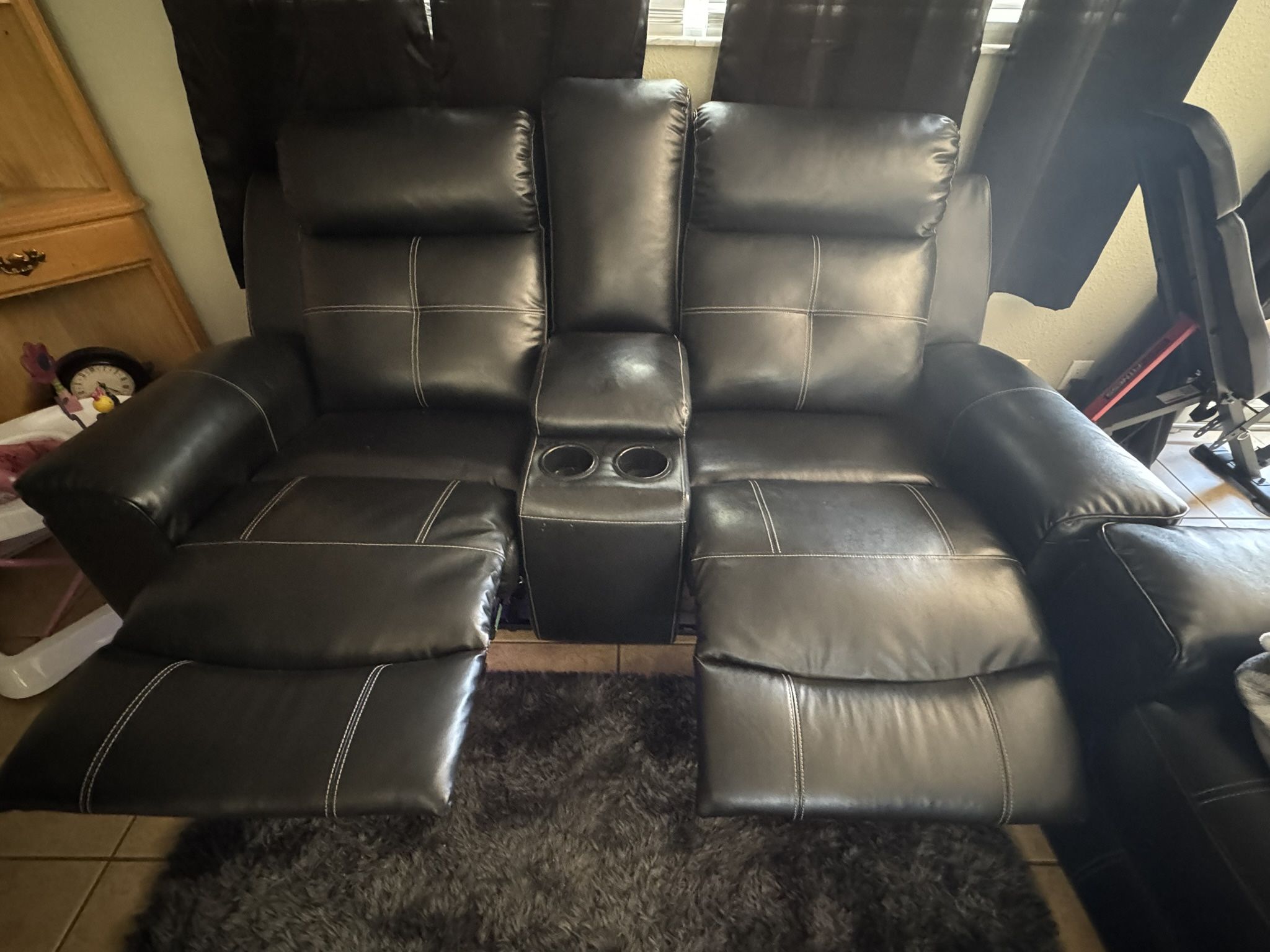 2 Seat Leather Faux