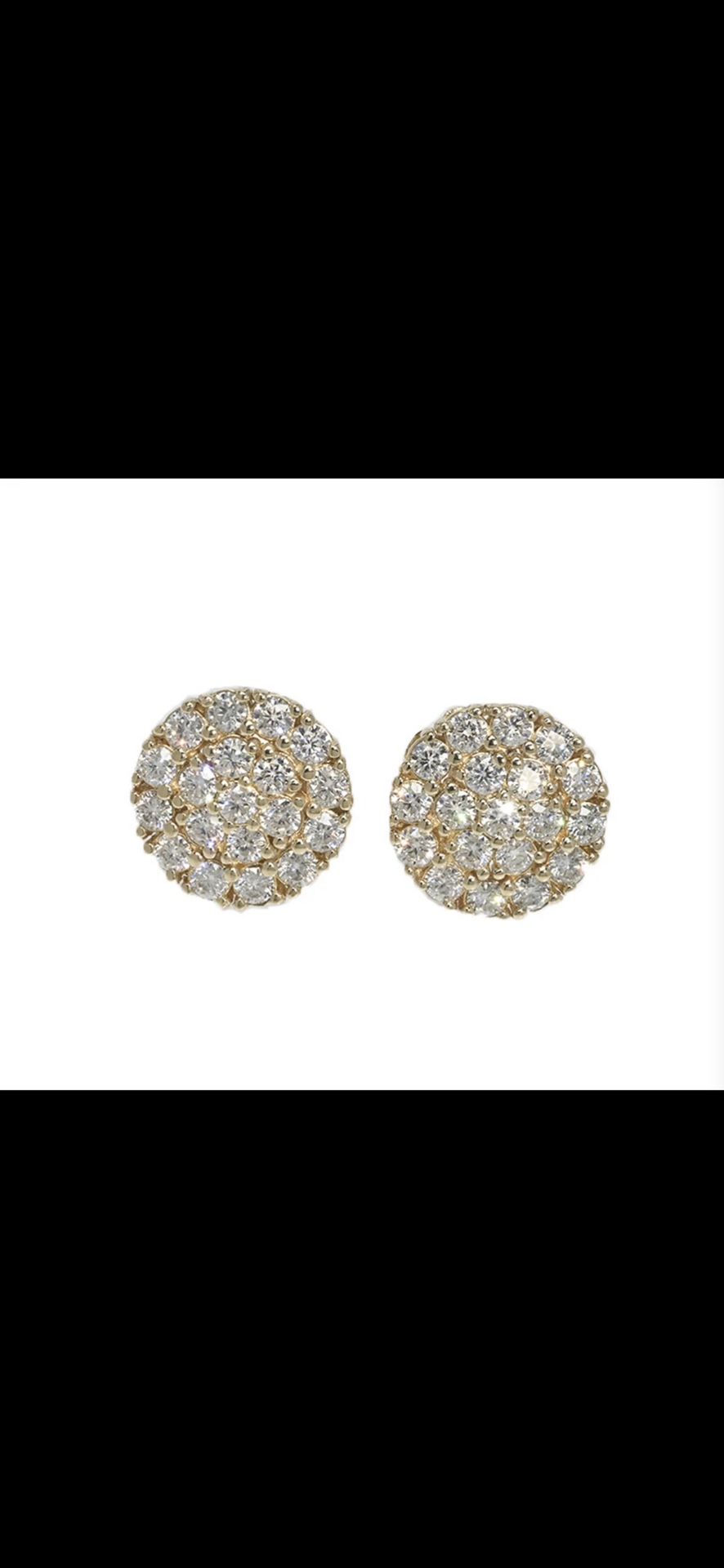 Diamond Cluster Earrings Vvs