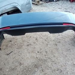 2013-2015 Honda Accord Rear Bumper And Lower Diffuser And Red Reflectors. OEM Part