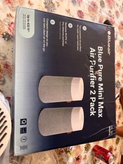 Pack of two Blueair Blue Pure Mini Max Air Purifier Main featuresCoverage: Each unit cleans up to 432 square feet in 60 minutes.Filtration: Removes 99