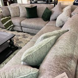 5 PCS Parchmen Sectional Sofa Couch 