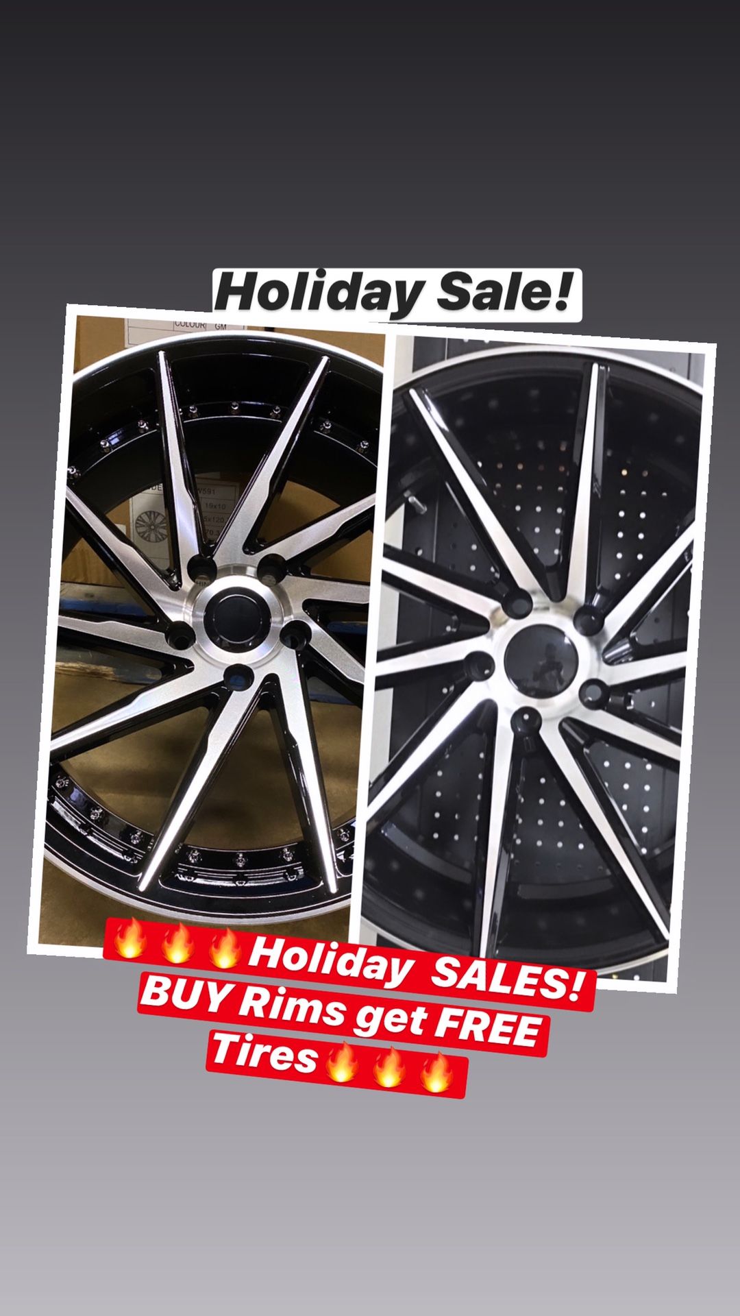 🔥🔥🔥Holiday SALES! BUY Rims get FREE Tires🔥🔥🔥(only 50 down payment / no credit needed )