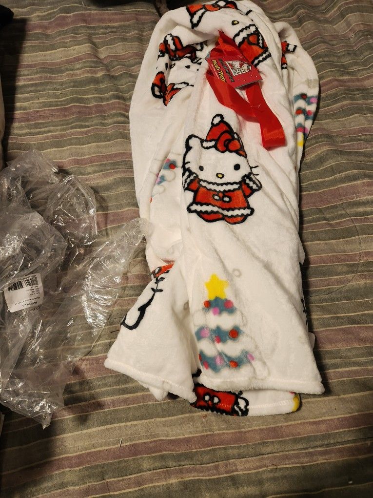 Hello Kitty Plush Throw Blanket