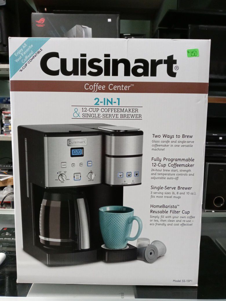 Cuisinart Coffee Center 2-in-1 12-Cup Coffeemaker & Single Serve Brewer