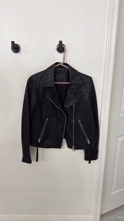 All Saints women’s leather jacket, US 10