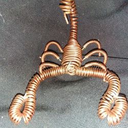Scorpion 6" copper sculpture