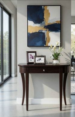 Black Console Table New