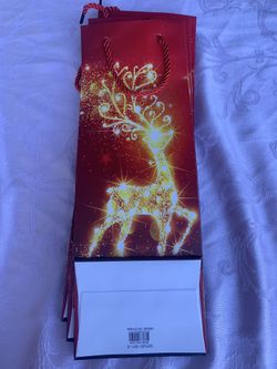 Christmas Wine Bottle Bags-2 For $1