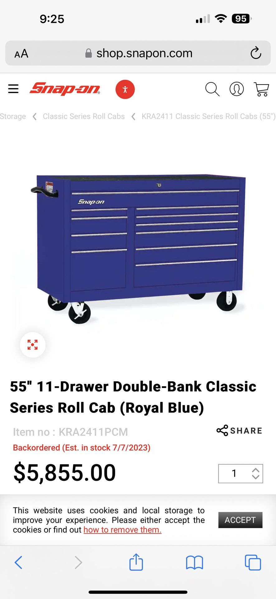 SNAP-ON Tool Box