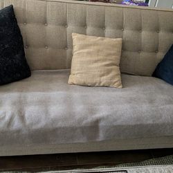 Pair of 2 Couches (fairly stained) with covers