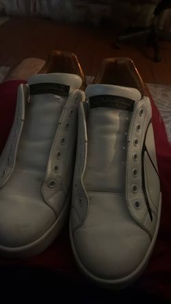 Dolce & Gabbana White Leather Sneakers