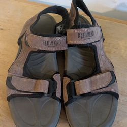 RedHead Outdoor Trail Sandals Men's Size 12 Brown Suede Hiking Fishing Comfort