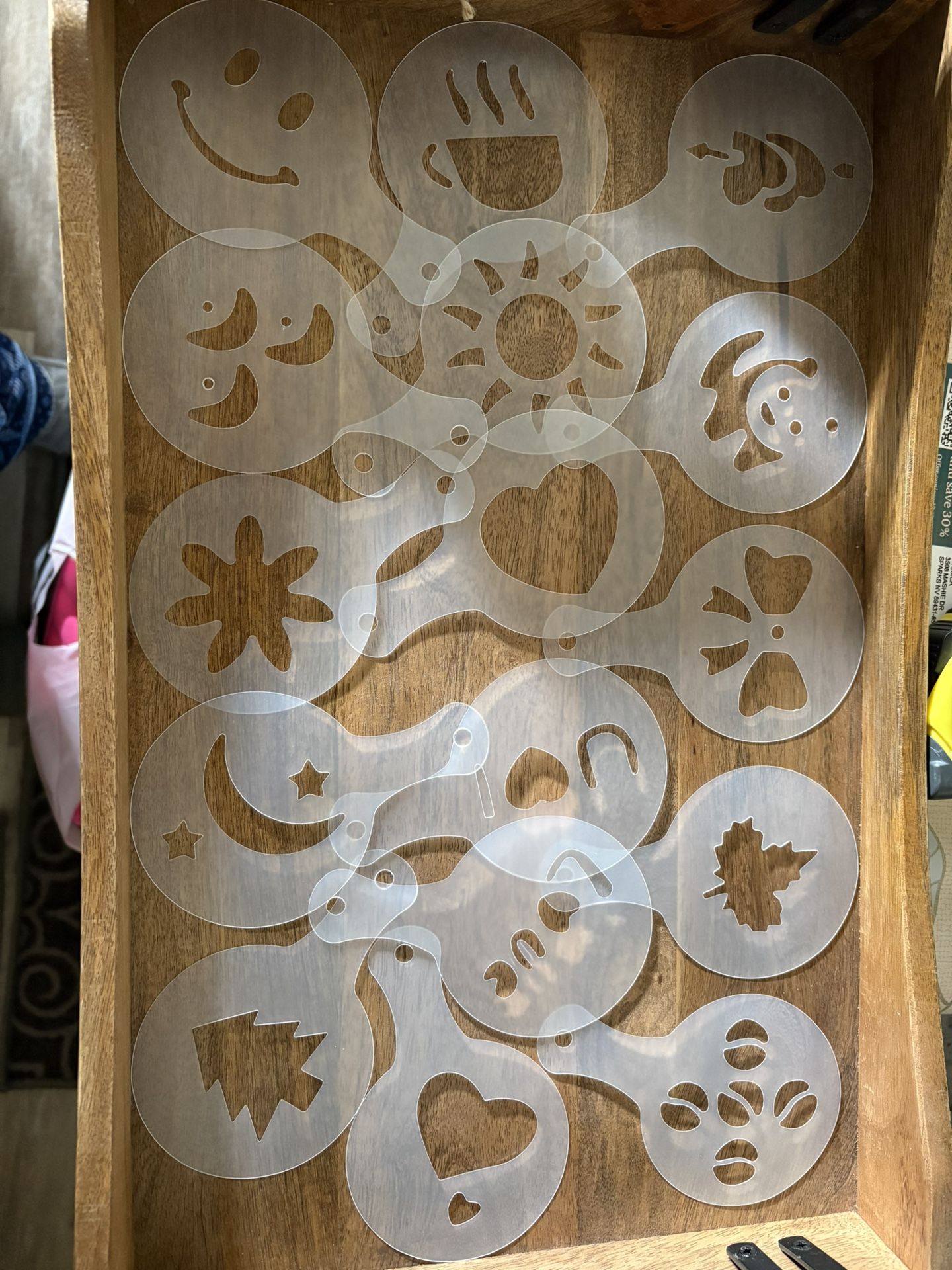 Coffee Foam Stencils